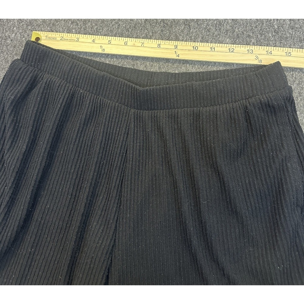 Alo Yoga Muse Ribbed Shorts Knit Black Large Workout Athletic Lounge Gym *Flawed - Picture 9 of 16